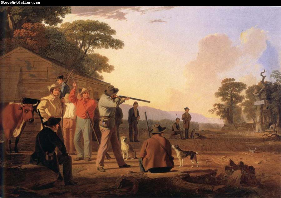 George Caleb Bingham Shooting For the Beef